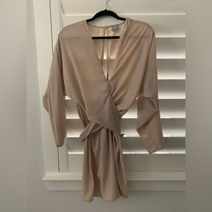 Velvet wrap dress